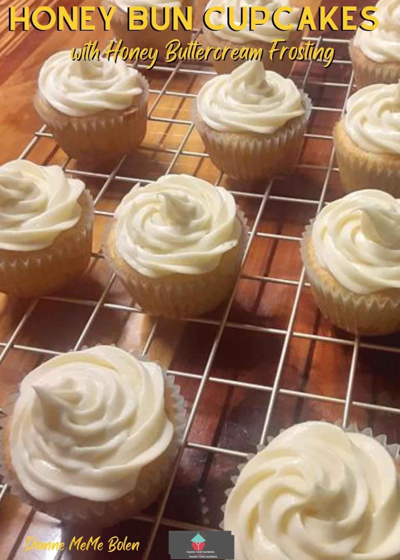 Honey Bun Cupcakes with Honey Buttercream Frosting Lovefoodies