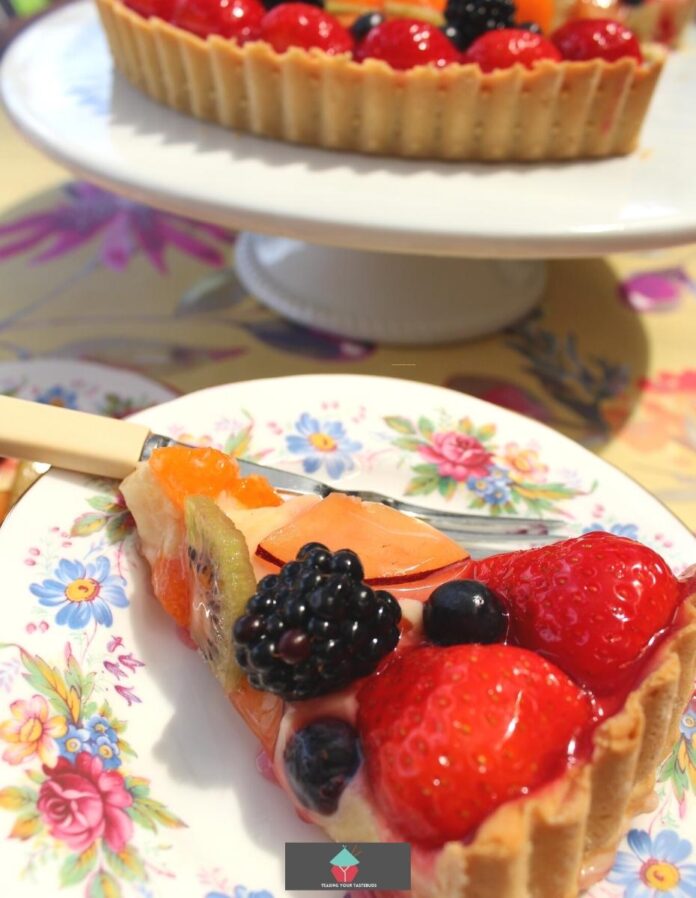 French Fruit Tart With Pastry Cream Lovefoodies