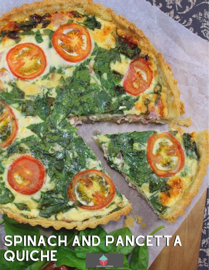 Spinach and Pancetta Quiche Lovefoodies