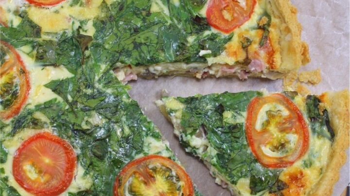 Spinach and Pancetta QuicheH