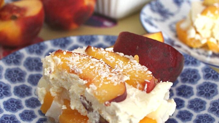Easy Peaches and Cream DessertF