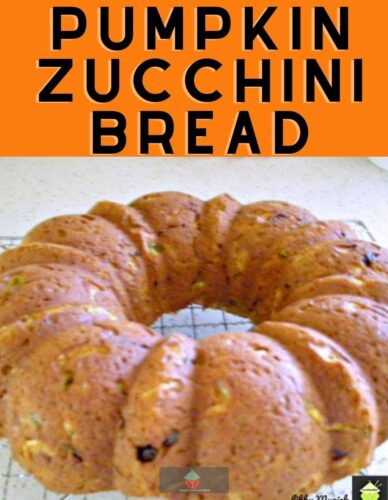 Pumpkin Zucchini Bread, An easy recipe with fabulous aromas and great tasting. Freezer friendly and a perfect way to enjoy zucchini!