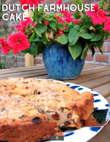 Dutch Farmhouse Cake, is a traditional old-fashioned Dutch cake recipe loaded with apples, cinnamon, and spices. A popular easy recipe using regular pantry ingredients.