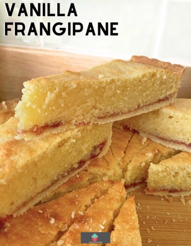 Vanilla Frangipane is a lovely classic French tart made up of a soft and fluffy almond sponge, baked in a light, crisp pastry case. A delicious dessert or tea time treat.