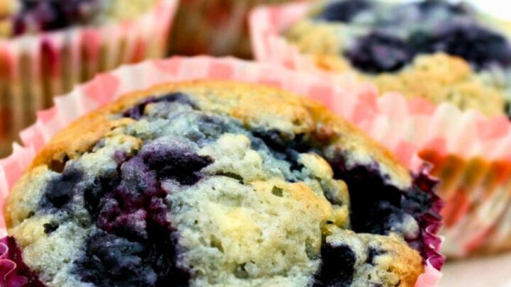 Blueberry and White Chocolate MuffinsH