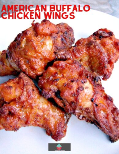 These fried American Buffalo Chicken Wings are full of flavor, coated in a hot sauce and served with a homemade creamy Blue Cheese Dip. Ideal for game days and parties!