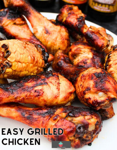 Easy grilled chicken using a simple homemade marinade to give you great tasting juicy chicken, coated in a delicious sweet BBQ sauce. Ideal for grilling, roasting and BBQ’s.