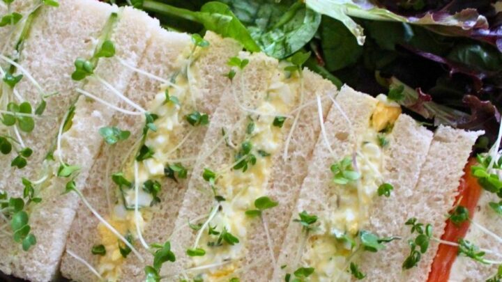Egg and Cress Afternoon Tea Sandwiches.H