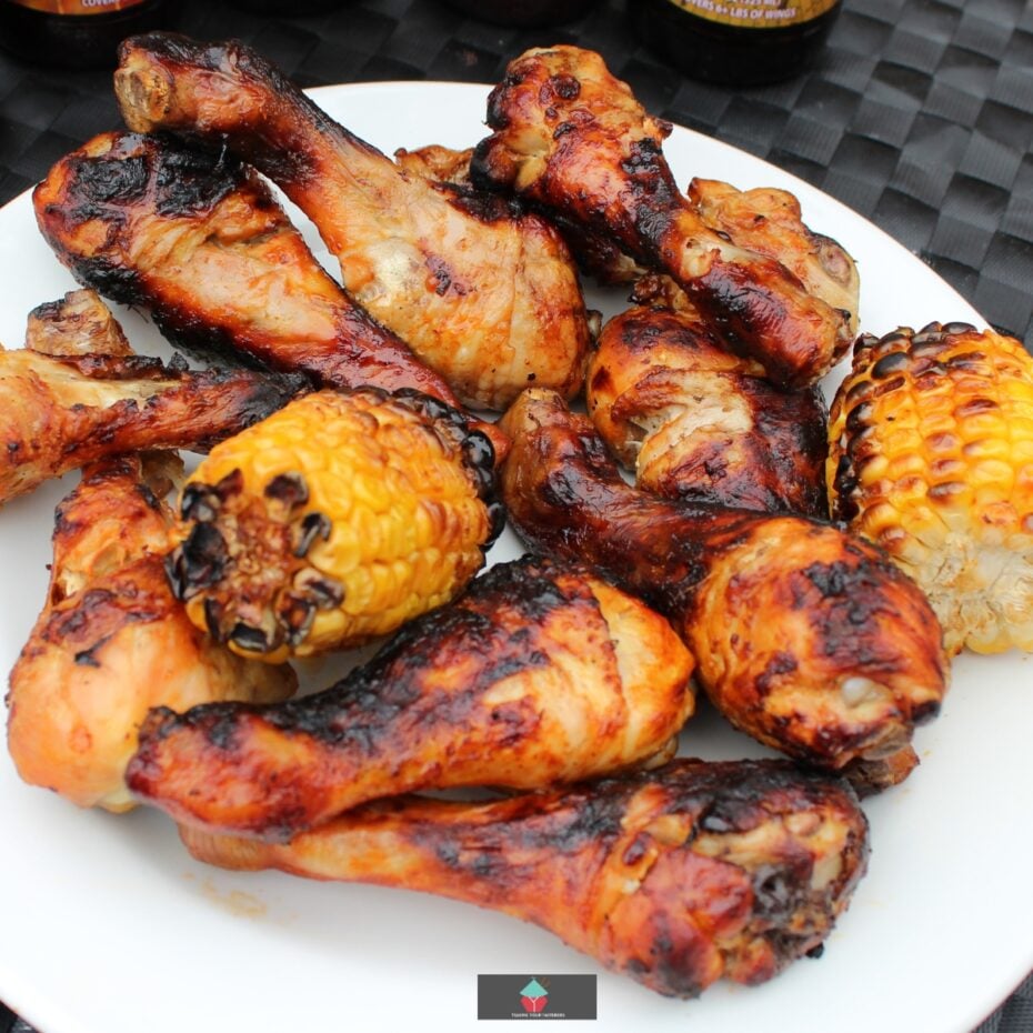 Easy Grilled Chicken Drumsticks Easy Grilled Chicken using a delicious marinade using regular pantry ingredients to give you juicy and tender pieces of chicken. Grill or oven roast.