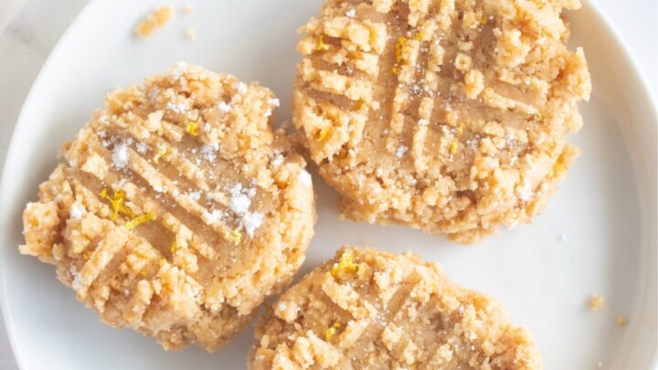 Lemon Graham Cracker No Bake CookiesH