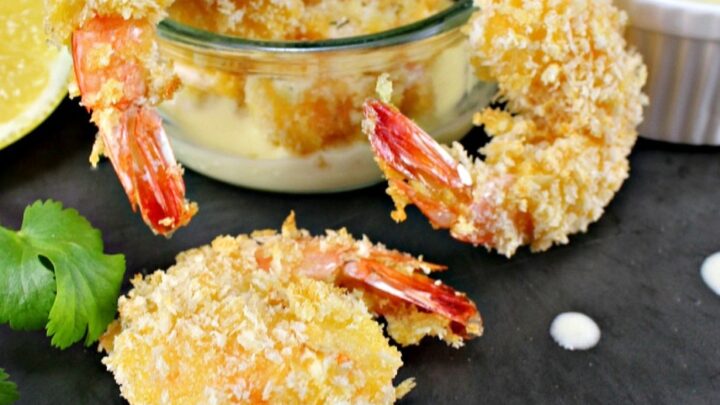 Oven Baked Crispy Breaded ShrimpH