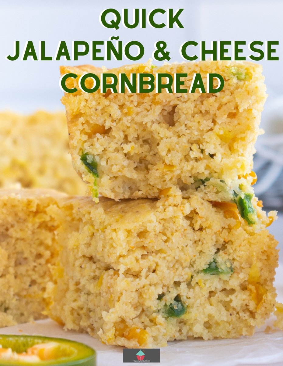 Quick Jalapeno and Cheese Cornbread. Quick Jalapeño and Cheese Cornbread is a delicious, traditional cornbread recipe loaded with jalapeños and cheddar cheese. Made from scratch recipe and so easy to make!