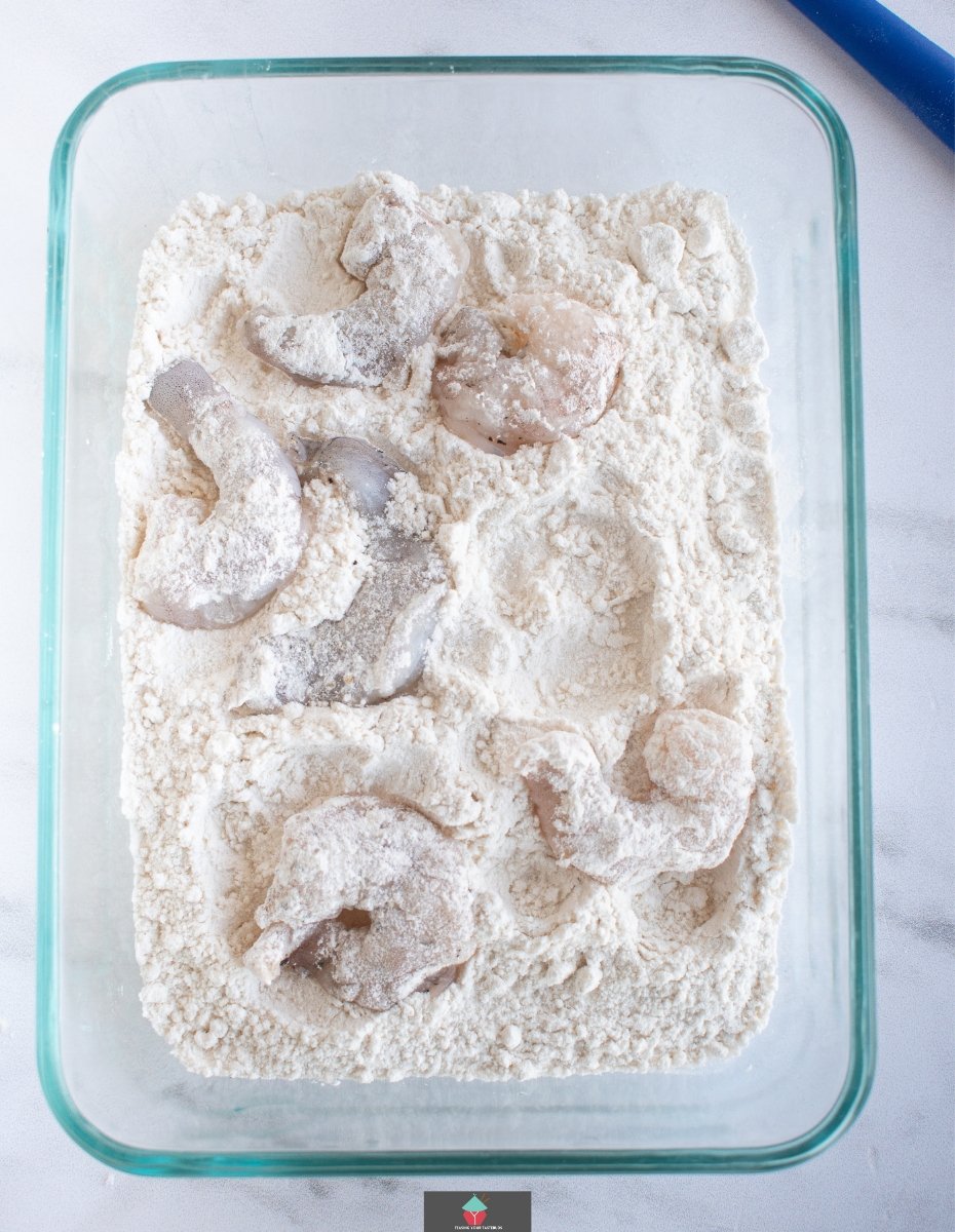 Air Fryer Coconut Shrimp Air Fryer Coconut Shrimp, first coat using flour