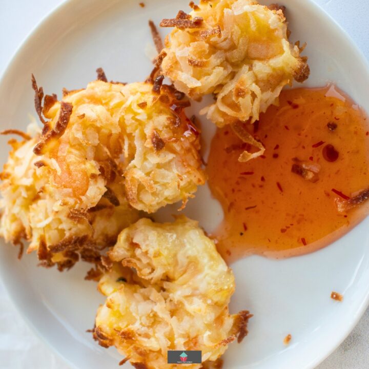 Air Fryer Coconut Shrimp Air Fryer Coconut Shrimp. A quick and easy recipe for air fryer coconut shrimp, tender juicy shrimp air fried with a crispy coconut coating. Ideal as a snack, appetizer or main meal.