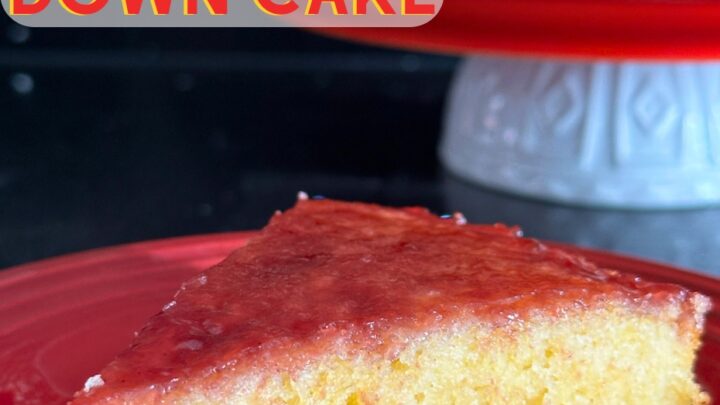 Raspberry and Lemon Upside Down CakeH