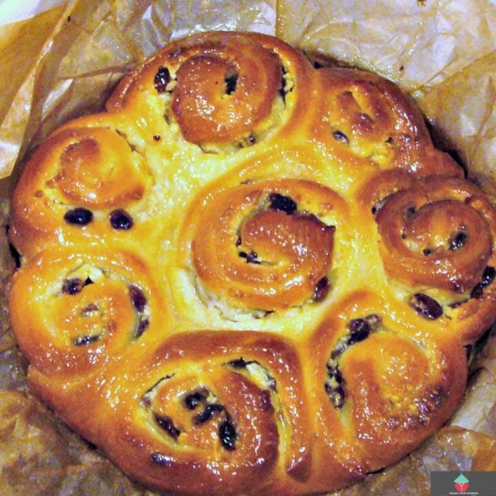 Almond, Raisin Cream Cheese Sticky Buns