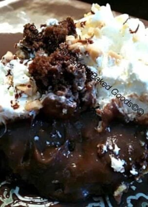 Chocolate Irish Cream Brownie Trifle Pie - For all you Irish Cream lovers! There's also brownies inside and on top of this delicious pie. Oh so good!