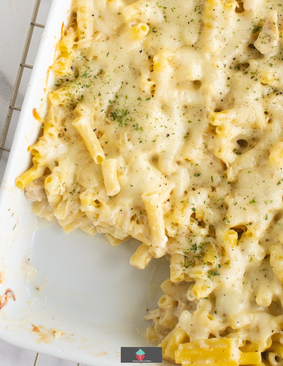 Chicken Alfredo Ziti Pasta bake recipe is an easy dinner, loaded with chicken, mozzarella and parmesan cheese and baked in a creamy Alfredo sauce. Chicken Alfredo Ziti Pasta bake recipe is an easy dinner, loaded with chicken, mozzarella and parmesan cheese and baked in a creamy Alfredo sauce.