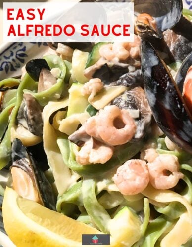 Easy Alfredo Sauce. Easy Alfredo Sauce is a versatile, rich, creamy sauce, ideal with pasta. Made with cream, garlic, parmesan cheese, and Italian herbs. Very quick and easy to make.
