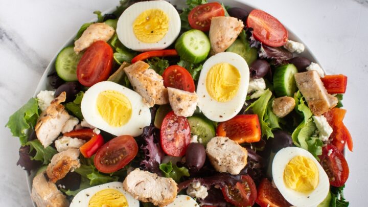 Greek Chicken Cob SaladH